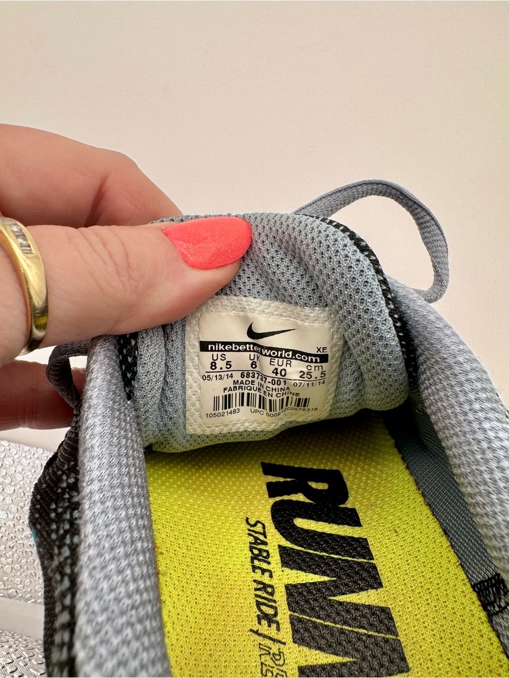 Nike Air Zoom Structure 18 Sneakers Womens 8.5 Athletic Running Shoes Colorful - Picture 13 of 14